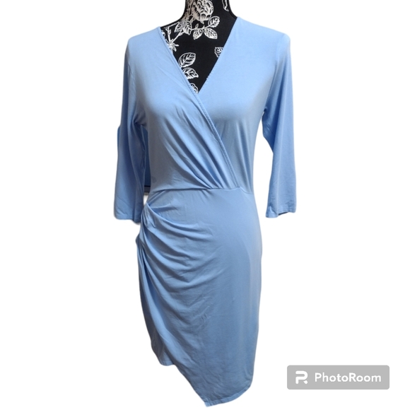 Bobi Los Angeles Faux Wrap Dress - Picture 1 of 11